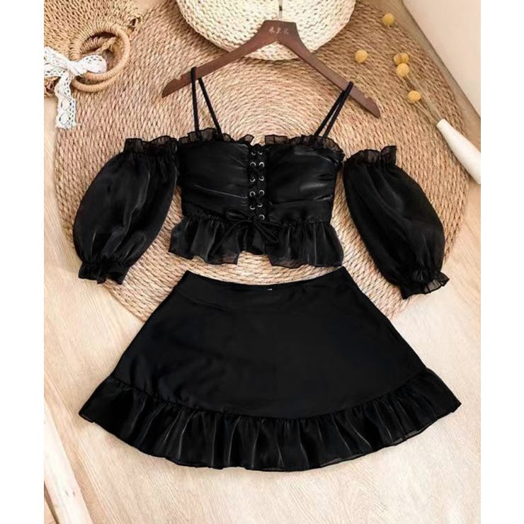 体型カバー水着レディース フリルトップス シアースリーブ付き | SUNSHINE CLOSET | 詳細画像21 