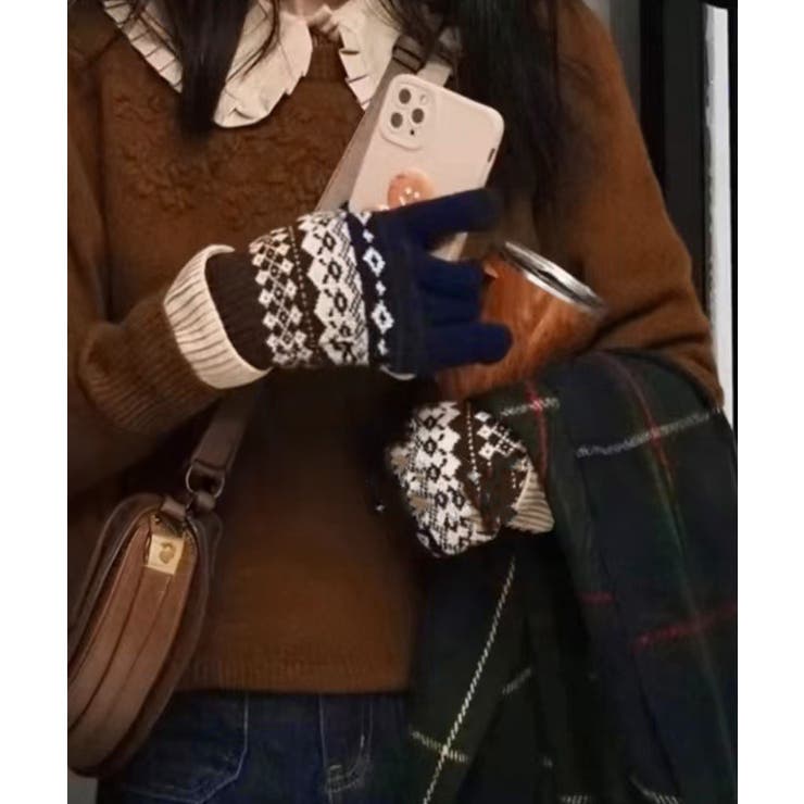 ジャカードニット手袋スマホ対応手袋裏起毛 | SUNSHINE CLOSET | 詳細画像12 