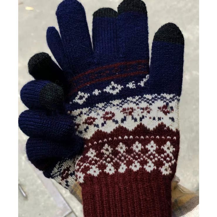 ジャカードニット手袋スマホ対応手袋裏起毛 | SUNSHINE CLOSET | 詳細画像13 