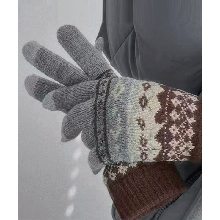 ジャカードニット手袋スマホ対応手袋裏起毛 | SUNSHINE CLOSET | 詳細画像16 