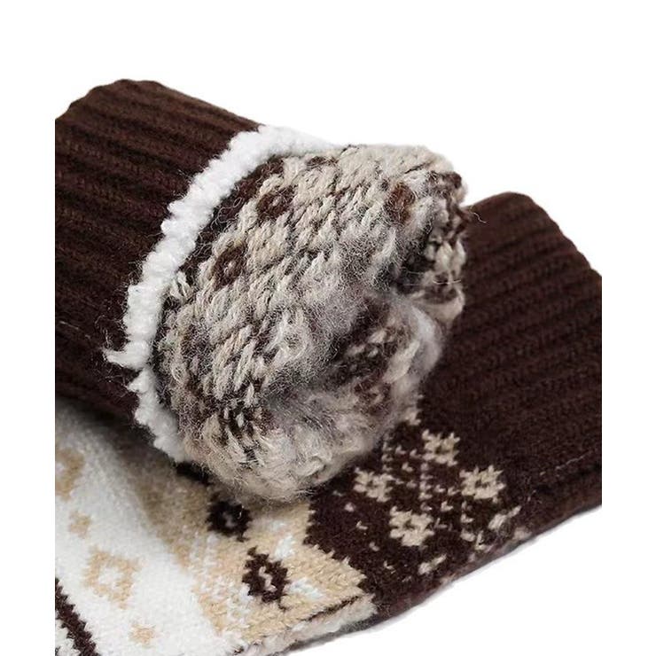 ジャカードニット手袋スマホ対応手袋裏起毛 | SUNSHINE CLOSET | 詳細画像4 