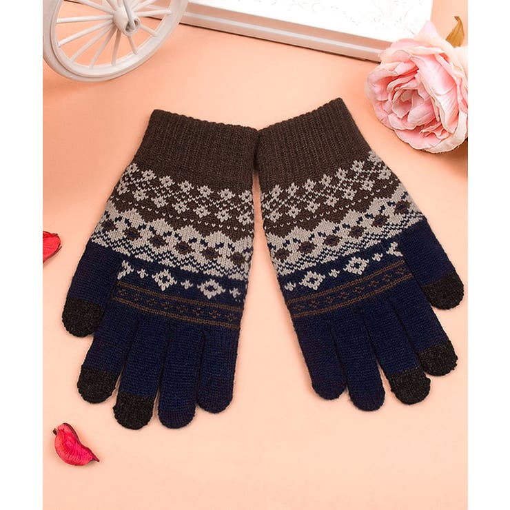 ジャカードニット手袋スマホ対応手袋裏起毛 | SUNSHINE CLOSET | 詳細画像5 