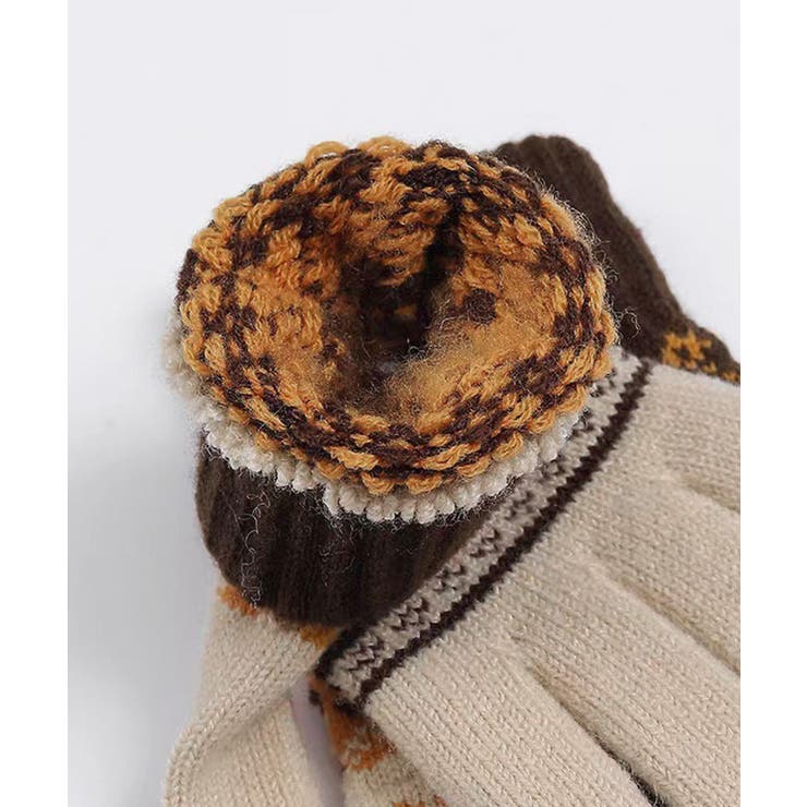 ジャカードニット手袋スマホ対応手袋裏起毛 | SUNSHINE CLOSET | 詳細画像9 