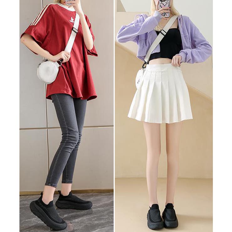 ニットアッパーシューズ レディース ボリュームソールスニーカー身長盛れる | SUNSHINE CLOSET | 詳細画像10 