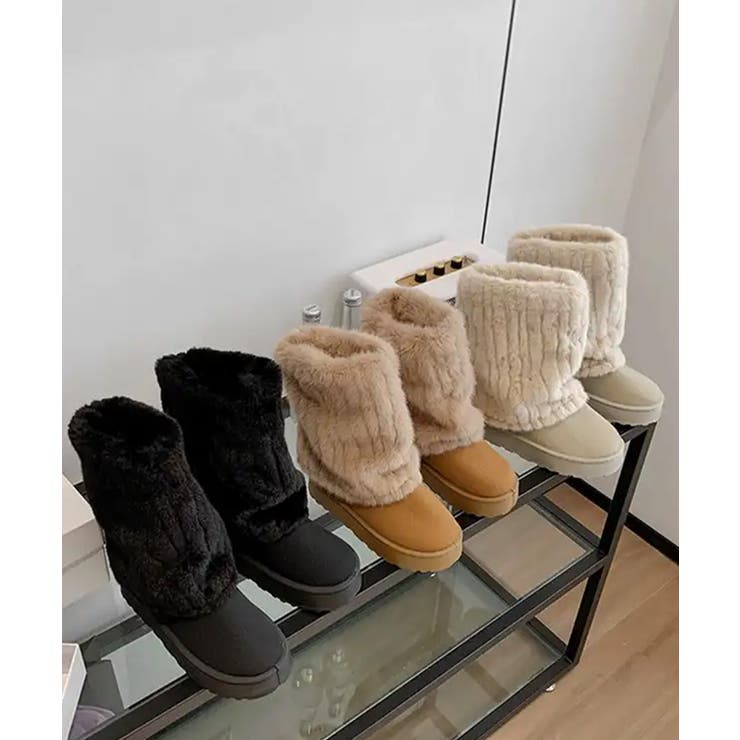 フェイクムートンブーツ 厚底ファーブーツ | SUNSHINE CLOSET | 詳細画像20 