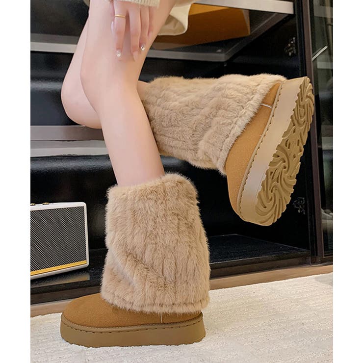 フェイクムートンブーツ 厚底ファーブーツ | SUNSHINE CLOSET | 詳細画像5 