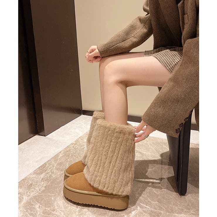 フェイクムートンブーツ 厚底ファーブーツ | SUNSHINE CLOSET | 詳細画像6 