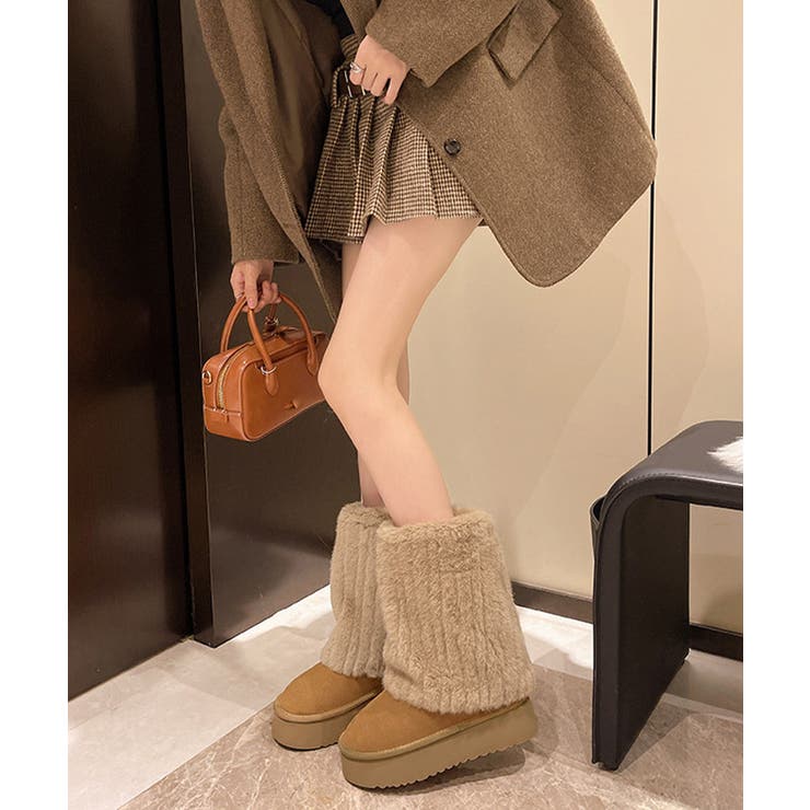 フェイクムートンブーツ 厚底ファーブーツ | SUNSHINE CLOSET | 詳細画像7 