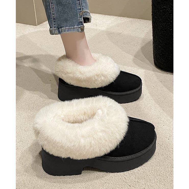 スエード調 ショートムートンブーツ厚底靴 | SUNSHINE CLOSET | 詳細画像4 