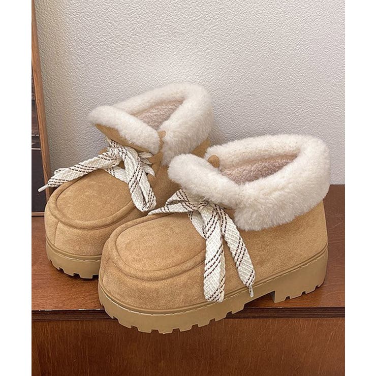 厚底ムートンブーツもこもこショートブーツ | SUNSHINE CLOSET | 詳細画像24 