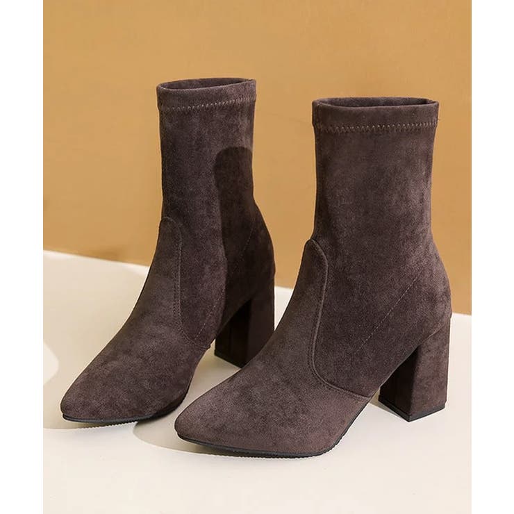 ショートブーツ スエードストレッチブーツ | SUNSHINE CLOSET | 詳細画像19 