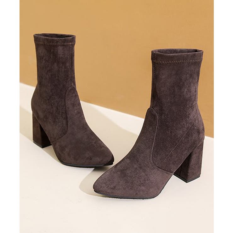 ショートブーツ スエードストレッチブーツ | SUNSHINE CLOSET | 詳細画像20 