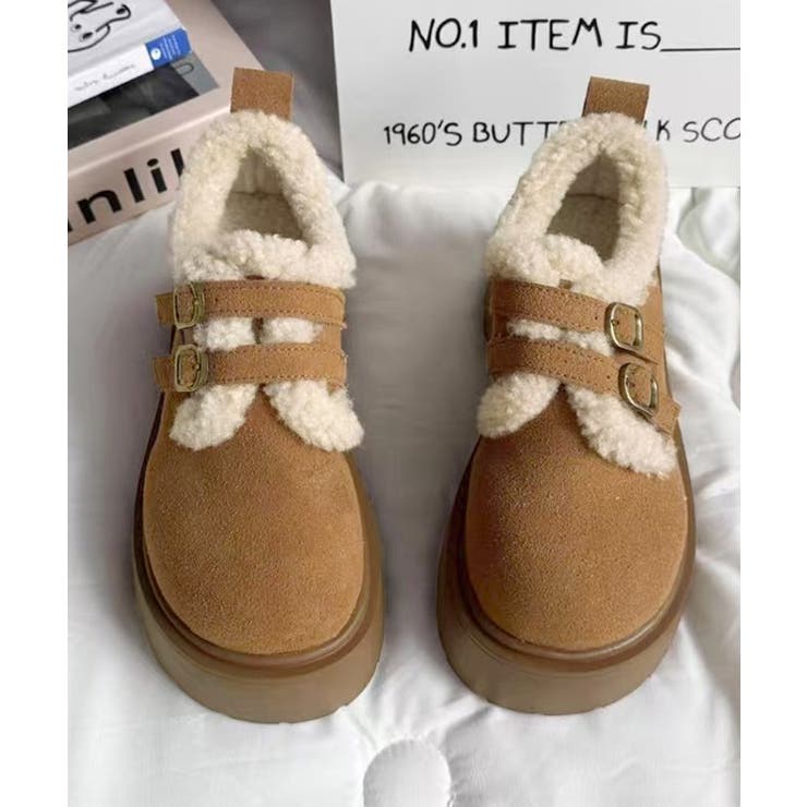 ダブルベルトボアムートンシューズ 厚底靴 | SUNSHINE CLOSET | 詳細画像17 