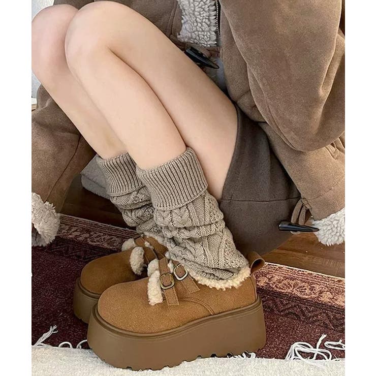 ダブルベルトボアムートンシューズ 厚底靴 | SUNSHINE CLOSET | 詳細画像8 