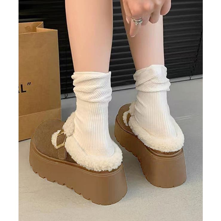 ボア厚底モカシンレディースサボサンダル冬 | SUNSHINE CLOSET | 詳細画像10 