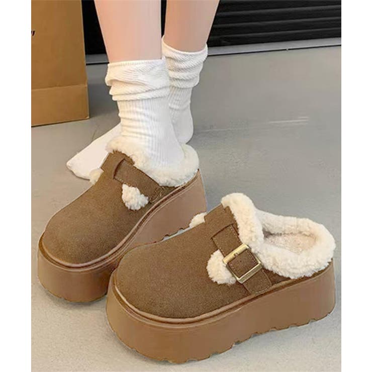 ボア厚底モカシンレディースサボサンダル冬 | SUNSHINE CLOSET | 詳細画像11 