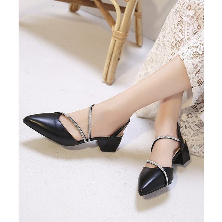 ポインテッドトゥパンプス ラインストーン | SUNSHINE CLOSET | 詳細画像14 