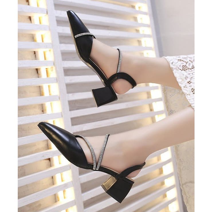 ポインテッドトゥパンプス ラインストーン | SUNSHINE CLOSET | 詳細画像15 