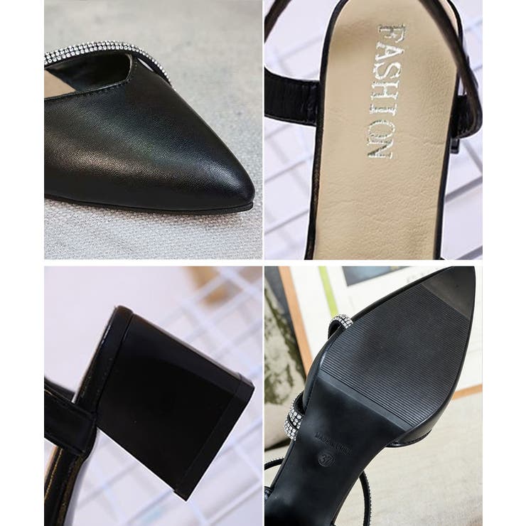 ポインテッドトゥパンプス ラインストーン | SUNSHINE CLOSET | 詳細画像21 