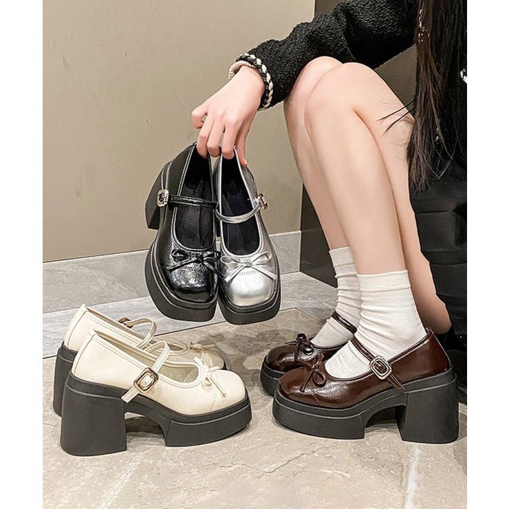 レディース チャンキーヒール 厚底メリージェーンシューズ | SUNSHINE CLOSET | 詳細画像20 