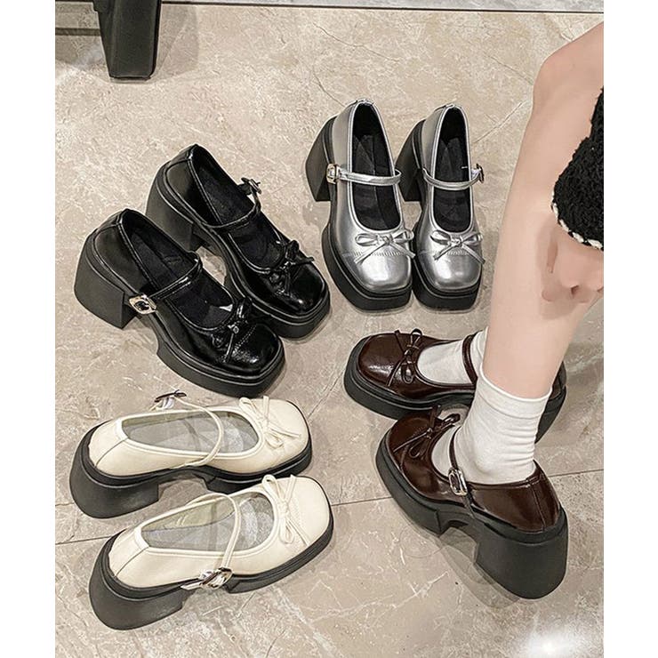 レディース チャンキーヒール 厚底メリージェーンシューズ | SUNSHINE CLOSET | 詳細画像21 