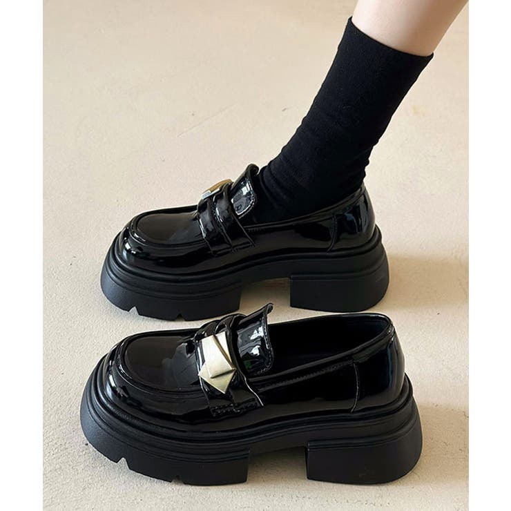 レディース ボリュームソール靴スクール風パンプス トラックソール | SUNSHINE CLOSET | 詳細画像12 