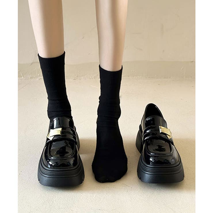 レディース ボリュームソール靴スクール風パンプス トラックソール | SUNSHINE CLOSET | 詳細画像16 