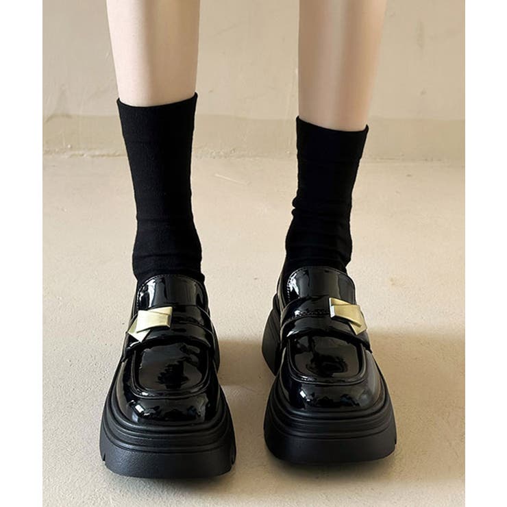 レディース ボリュームソール靴スクール風パンプス トラックソール | SUNSHINE CLOSET | 詳細画像17 
