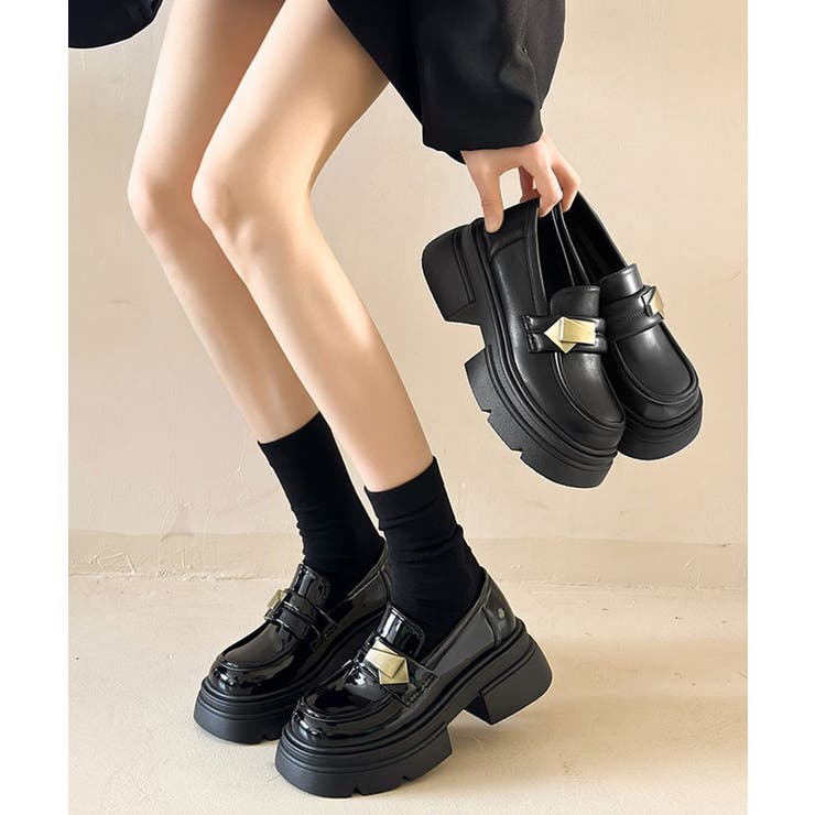 レディース ボリュームソール靴スクール風パンプス トラックソール | SUNSHINE CLOSET | 詳細画像8 