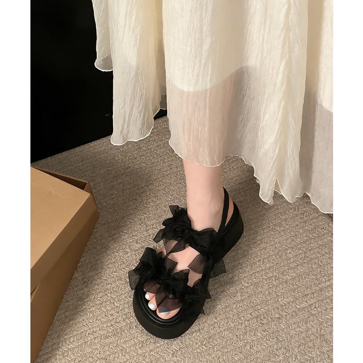 レディース厚底ストラップサンダル コンフォートサンダル歩きやすい フェミニンサマ… | SUNSHINE CLOSET | 詳細画像14 