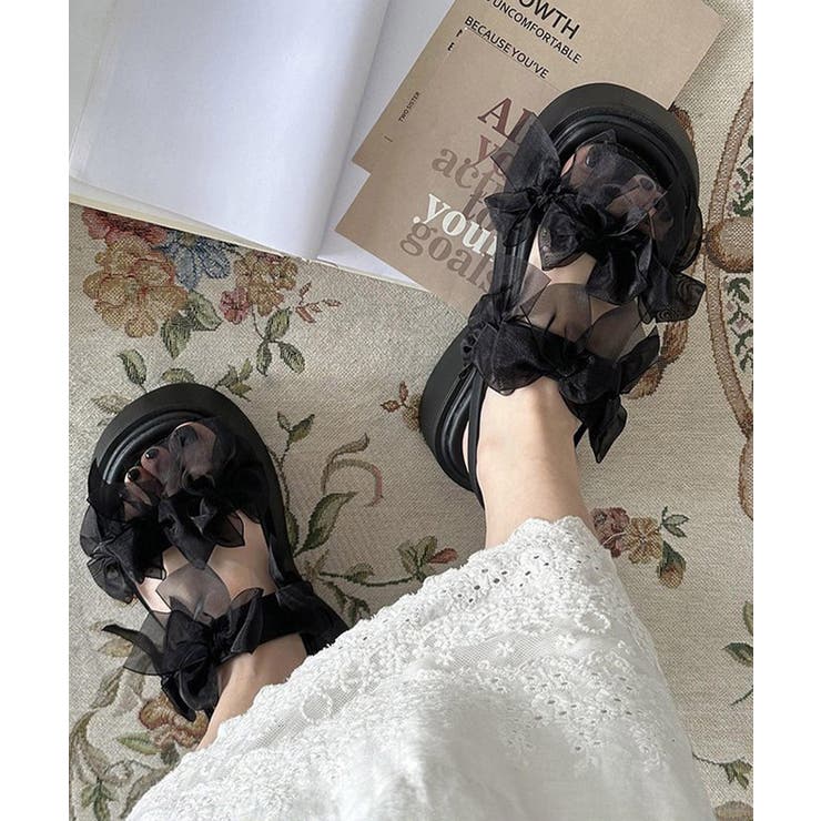 レディース厚底ストラップサンダル コンフォートサンダル歩きやすい フェミニンサマ… | SUNSHINE CLOSET | 詳細画像16 