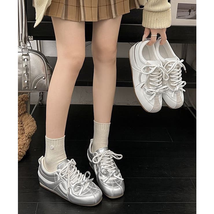 スポーティーシューズ履きやすい フラットスニーカー歩きやすい靴 おしゃれ | SUNSHINE CLOSET | 詳細画像22 