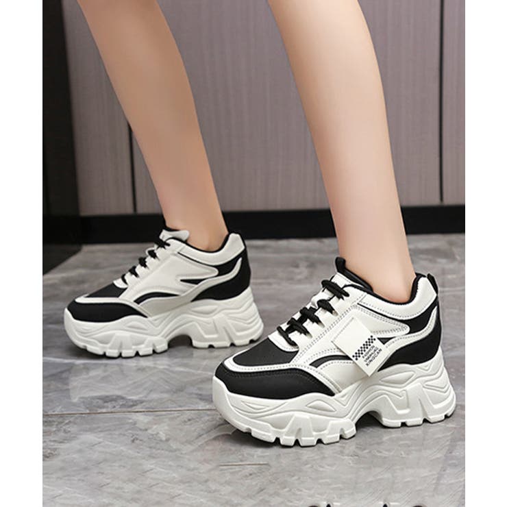 レディースボリュームソールスニーカー カジュアル厚底靴歩きやすい レトロスポーツ… | SUNSHINE CLOSET | 詳細画像3 