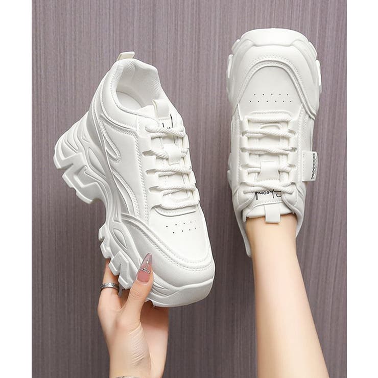 レディースボリュームソールスニーカー カジュアル厚底靴歩きやすい レトロスポーツ… | SUNSHINE CLOSET | 詳細画像8 