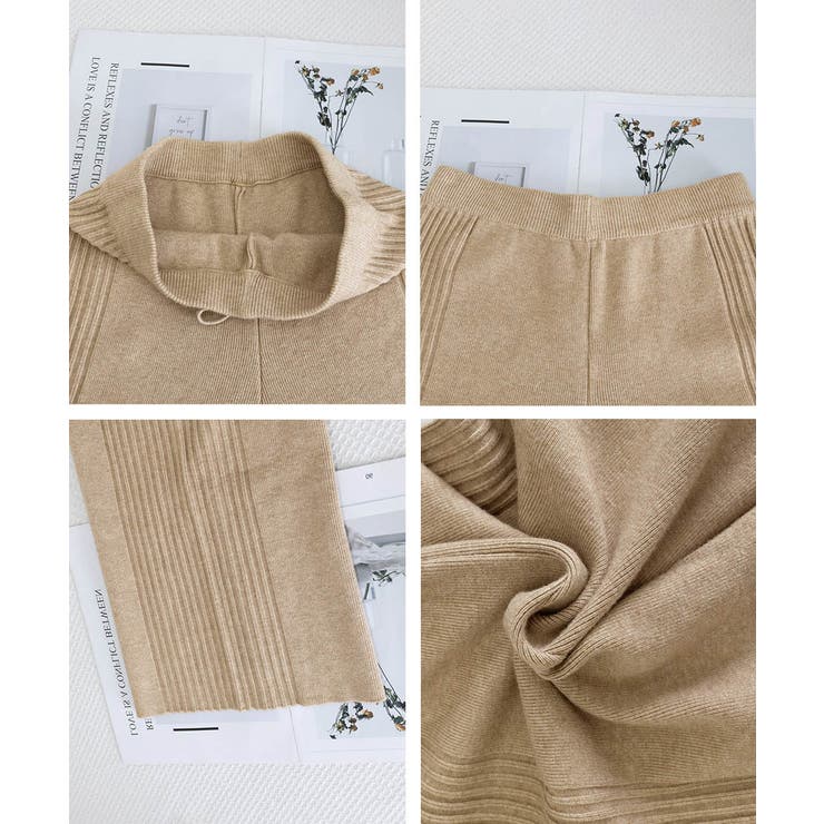 サイド縦ラインニットパンツ ワイドパンツ | SUNSHINE CLOSET | 詳細画像27 