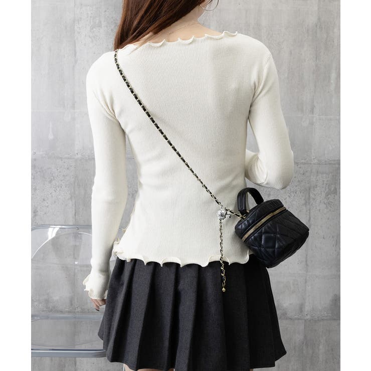 メロウフリルニット フロントスリット秋服 | SUNSHINE CLOSET | 詳細画像20 