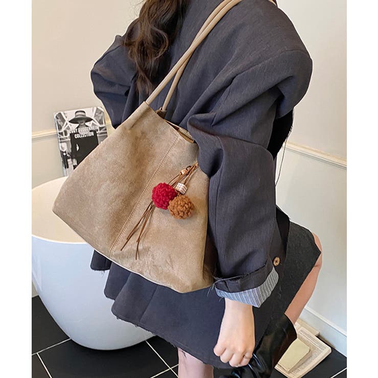 スエード調 トートバッグ 2点セット上品 | SUNSHINE CLOSET | 詳細画像15 