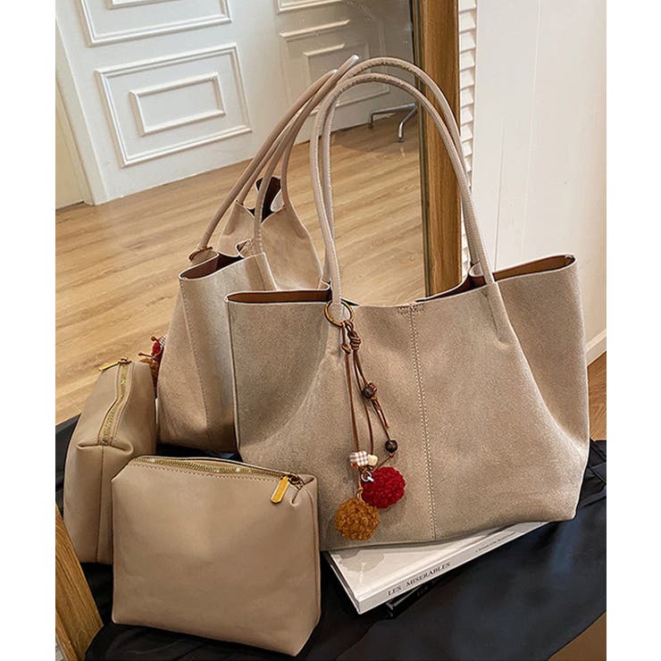 スエード調 トートバッグ 2点セット上品 | SUNSHINE CLOSET | 詳細画像16 