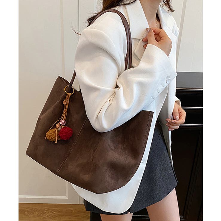 スエード調 トートバッグ 2点セット上品 | SUNSHINE CLOSET | 詳細画像17 