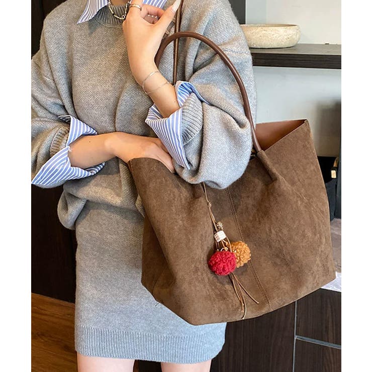 スエード調 トートバッグ 2点セット上品 | SUNSHINE CLOSET | 詳細画像4 