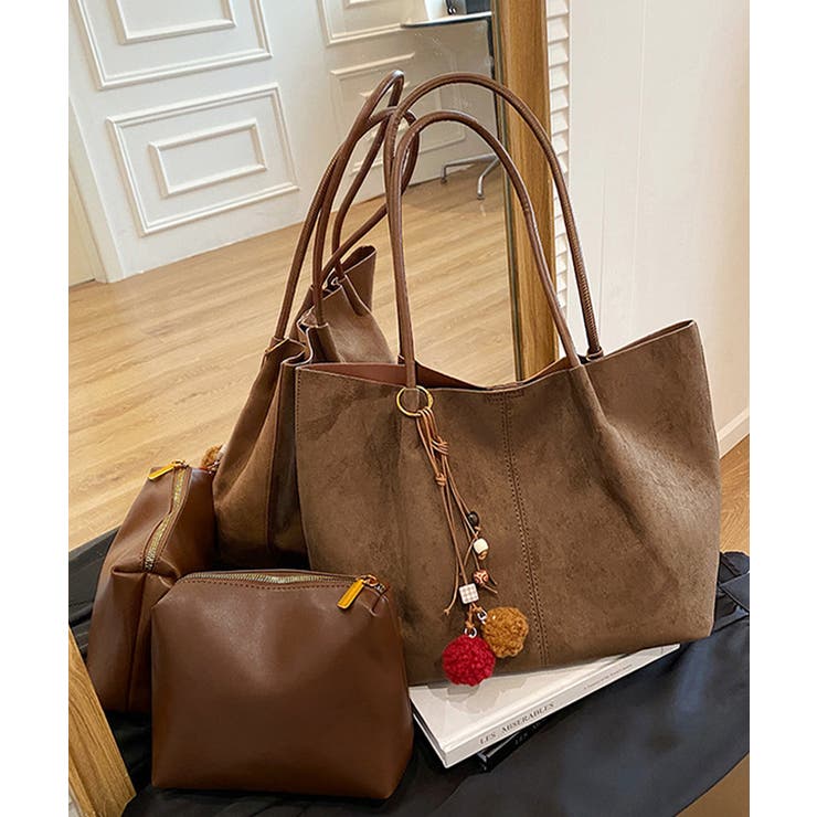 スエード調 トートバッグ 2点セット上品 | SUNSHINE CLOSET | 詳細画像6 