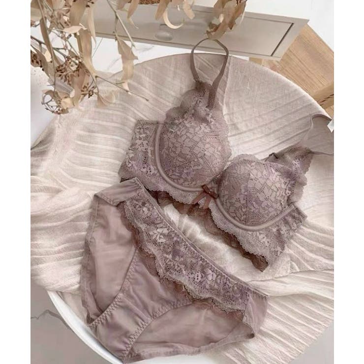 レディース 大人可愛いランジェリーセット ノンワイヤーブラジャー上下セット | SUNSHINE CLOSET | 詳細画像18 