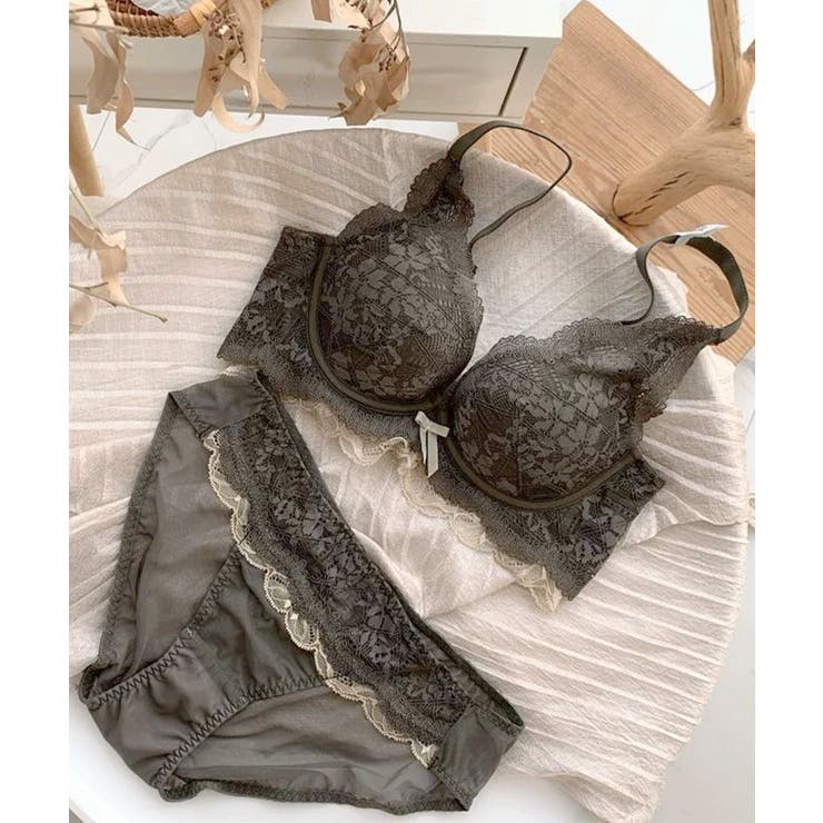 レディース 大人可愛いランジェリーセット ノンワイヤーブラジャー上下セット | SUNSHINE CLOSET | 詳細画像19 