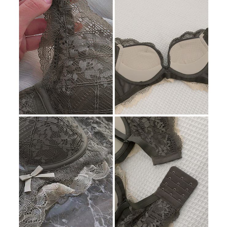 レディース 大人可愛いランジェリーセット ノンワイヤーブラジャー上下セット | SUNSHINE CLOSET | 詳細画像21 