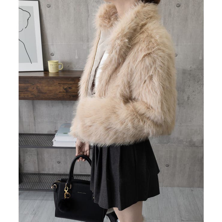 ファージャケット ふわふわファーボレロ冬 | SUNSHINE CLOSET | 詳細画像21 