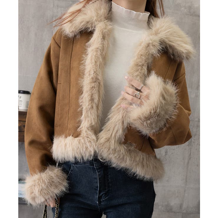 ショートフェイクムートンジャケット韓国風 | SUNSHINE CLOSET | 詳細画像18 