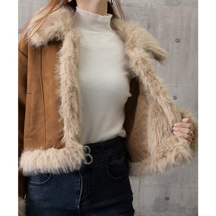 ショートフェイクムートンジャケット韓国風 | SUNSHINE CLOSET | 詳細画像21 