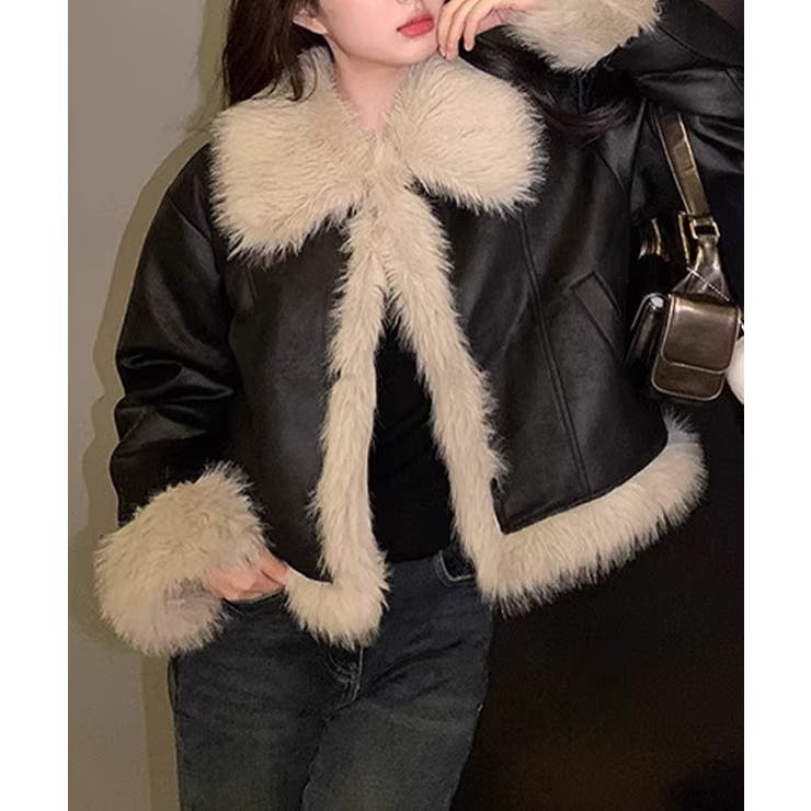 ショートフェイクムートンジャケット韓国風 | SUNSHINE CLOSET | 詳細画像9 