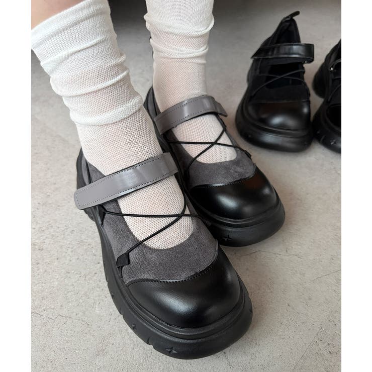クロスコードメリージェーンスニーカー 履きやすい 美脚見えバレエスニーカー | SUNSHINE CLOSET | 詳細画像27 