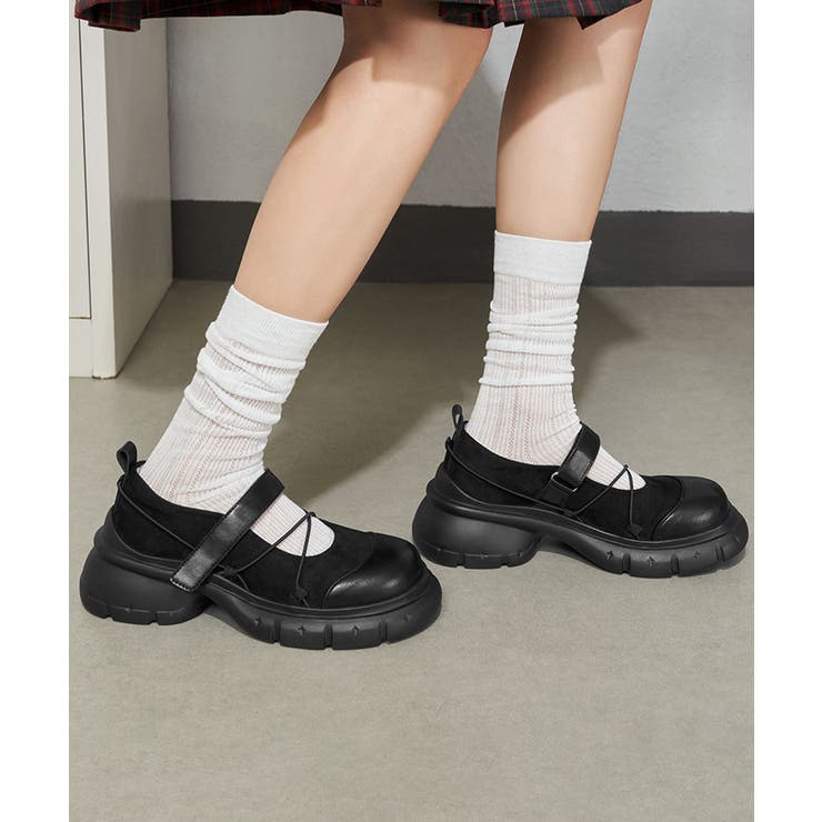 クロスコードメリージェーンスニーカー 履きやすい 美脚見えバレエスニーカー | SUNSHINE CLOSET | 詳細画像3 